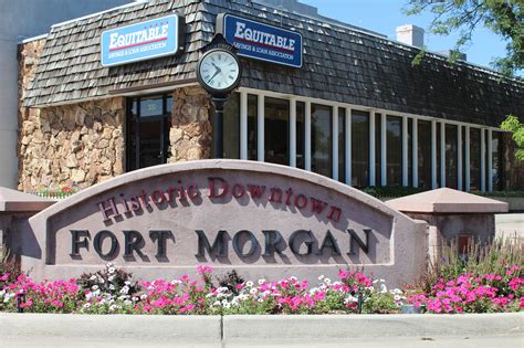 Fort morgan colorado - Fort Morgan Musuem staff give a rich history presentation on the historic Main Street in Fort Morgan. 414 Main Street, Fort Morgan, CO 80701. 970-542-4010. 